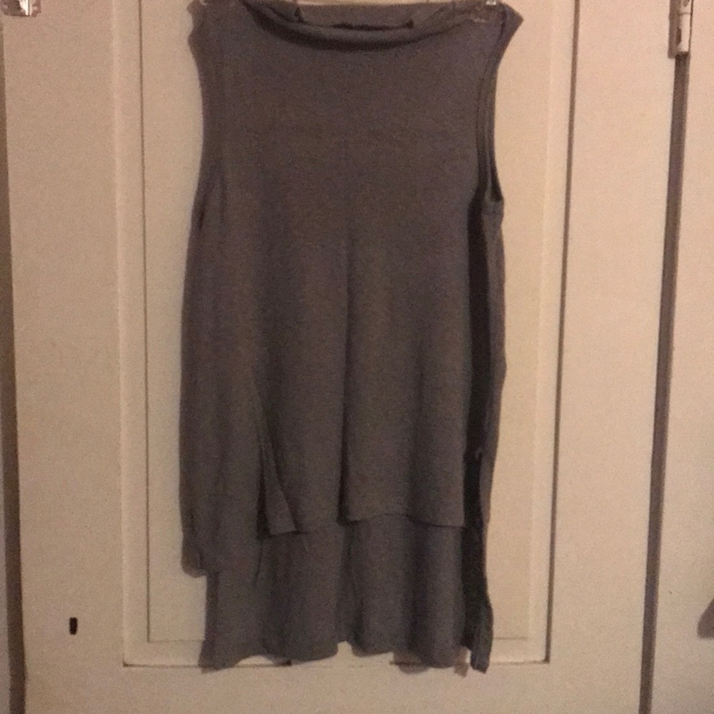 Gray Asymmetrical Top